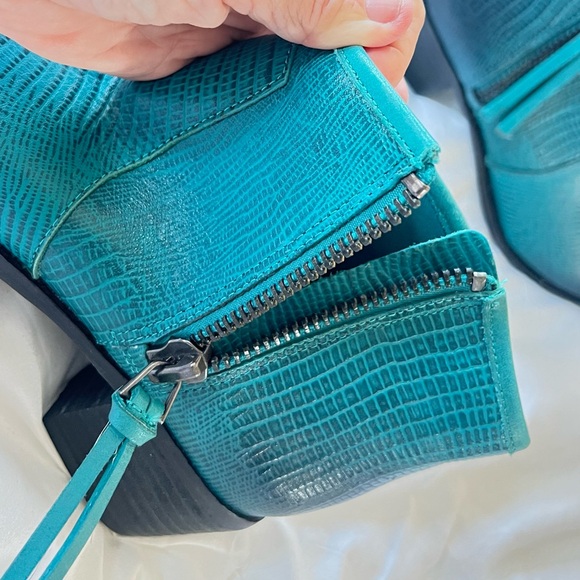 Teal Ankle Boots - Picture 10 of 11